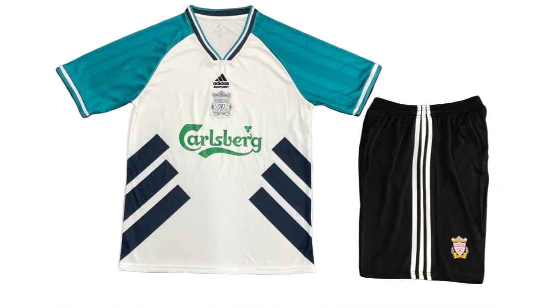 Liverpool 1993-1995 Away Retro Jersey (White/Green)
